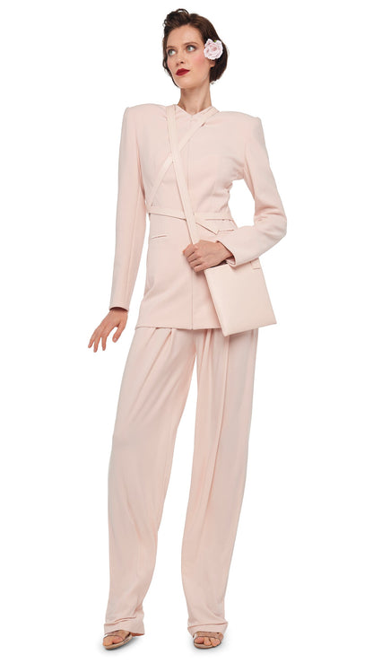HIGH WAIST TAILORED PLEAT PANT Baby | Norma Kamali Women