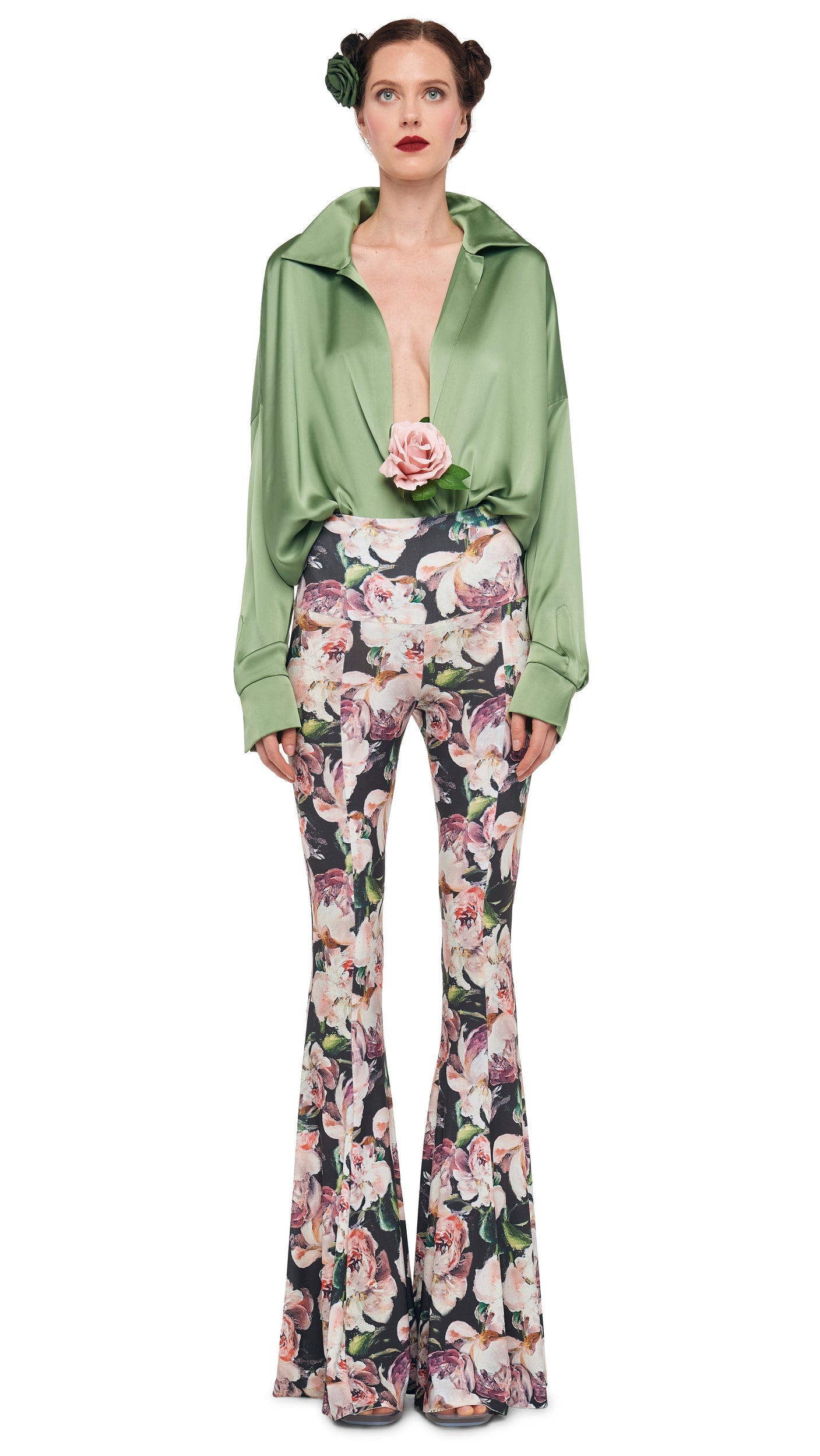 FISHTAIL PANT Peony | Norma Kamali Women