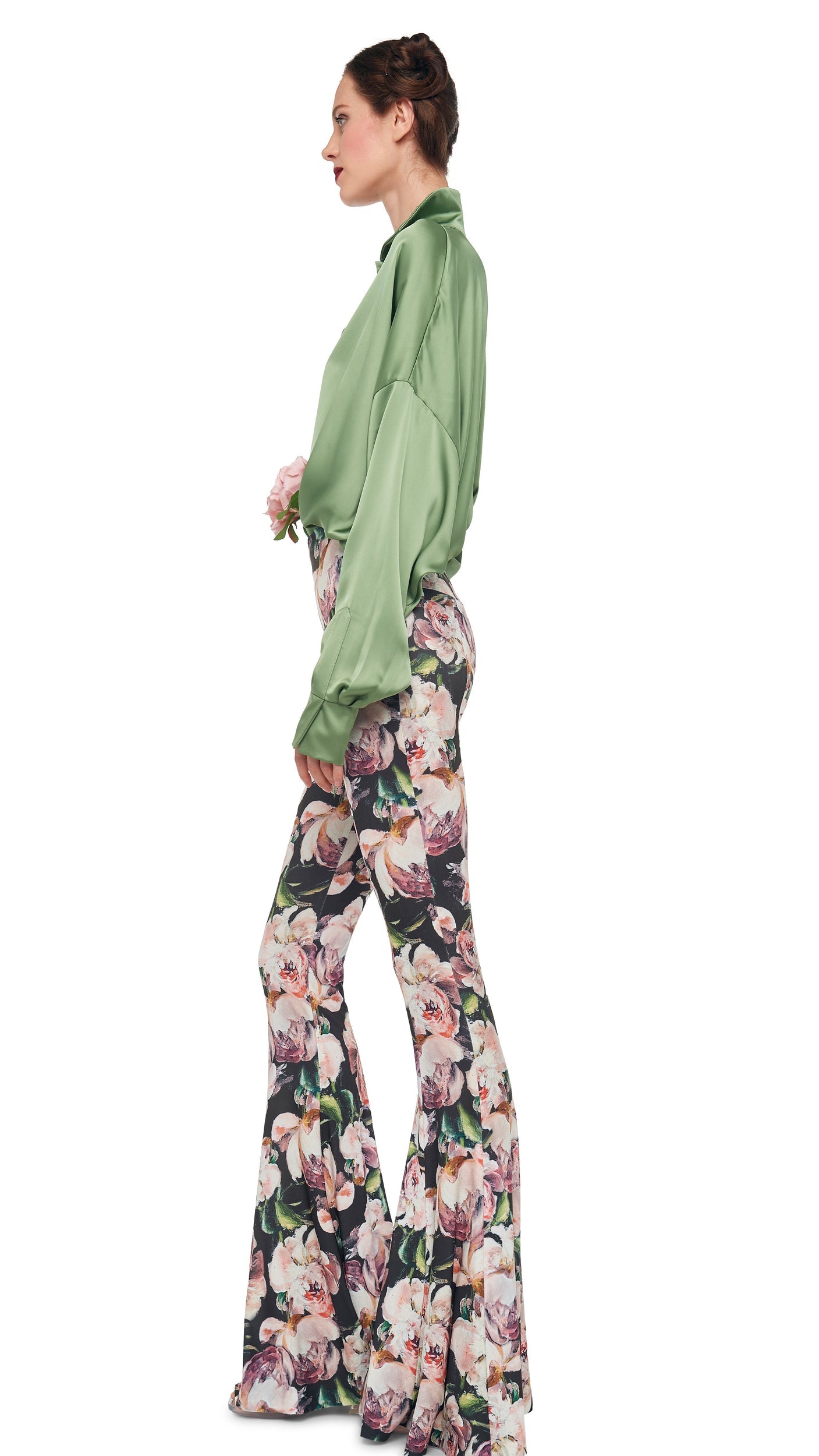 FISHTAIL PANT Peony | Norma Kamali Women