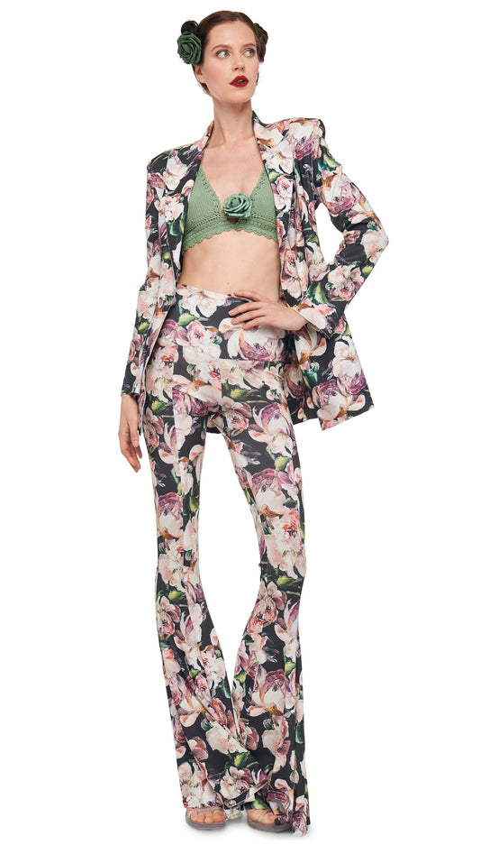 CLASSIC SINGLE BREASTED JACKET Peony | Norma Kamali Women