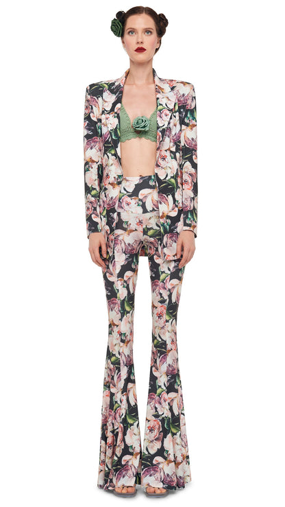 CLASSIC SINGLE BREASTED JACKET Peony | Norma Kamali Women