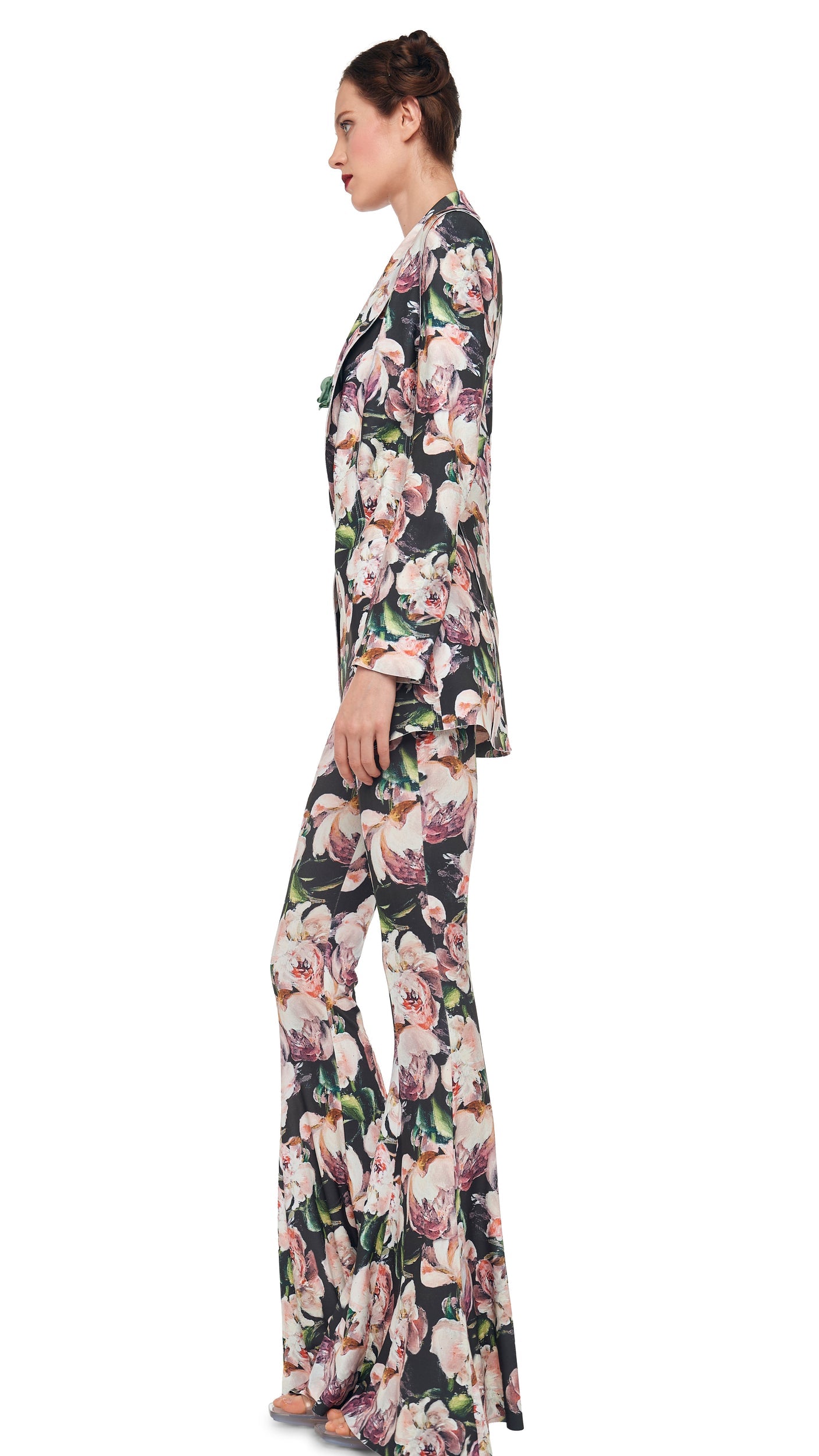CLASSIC SINGLE BREASTED JACKET Peony | Norma Kamali Women