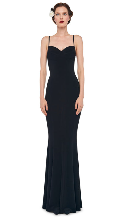 UNDERWIRE FISHTAIL GOWN Black | Norma Kamali Women