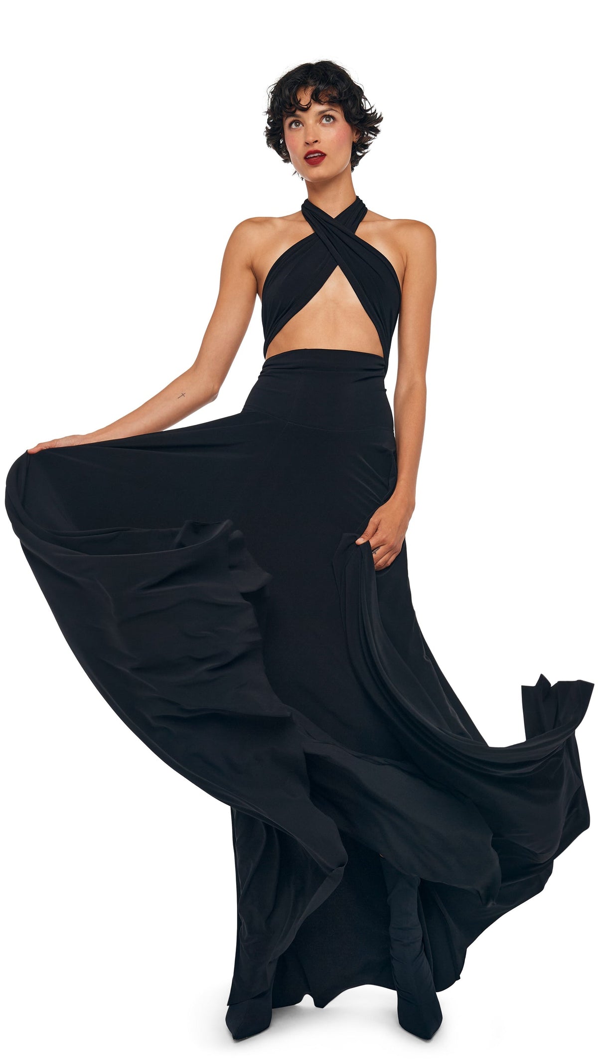 CONVERTIBLE GOWN Black | Norma Kamali Women