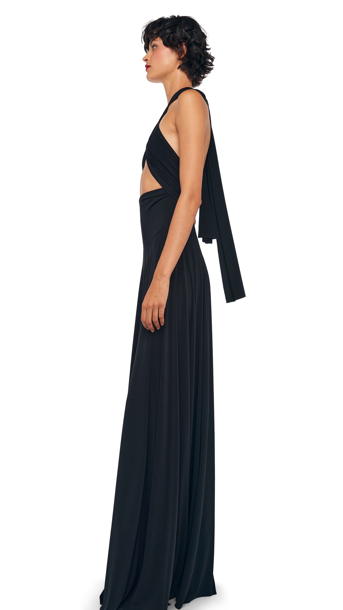 CONVERTIBLE GOWN Black | Norma Kamali Women