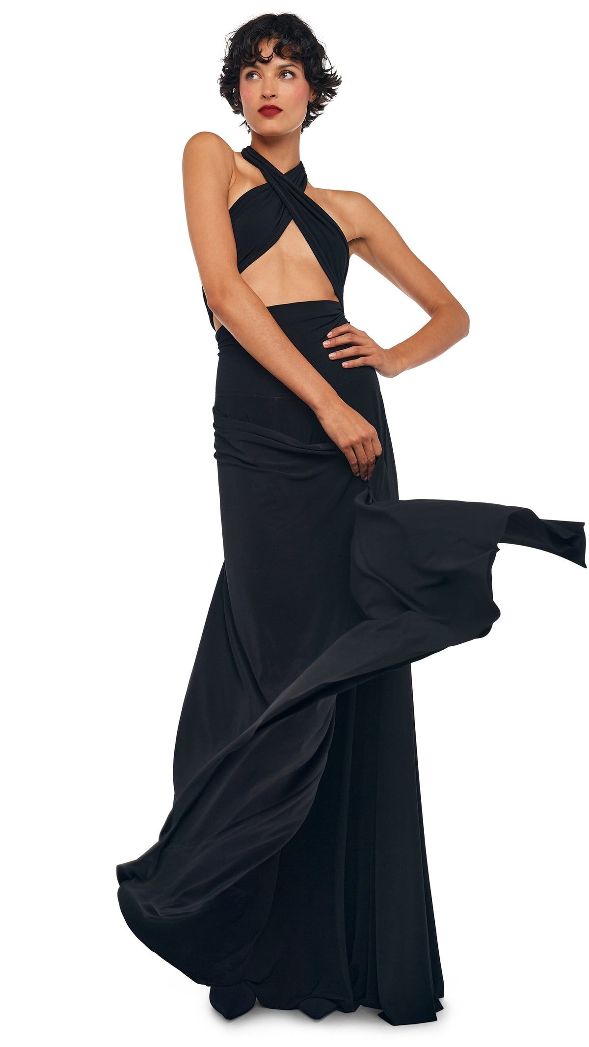 CONVERTIBLE GOWN Black | Norma Kamali Women
