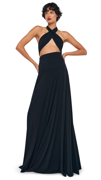CONVERTIBLE GOWN Black | Norma Kamali Women