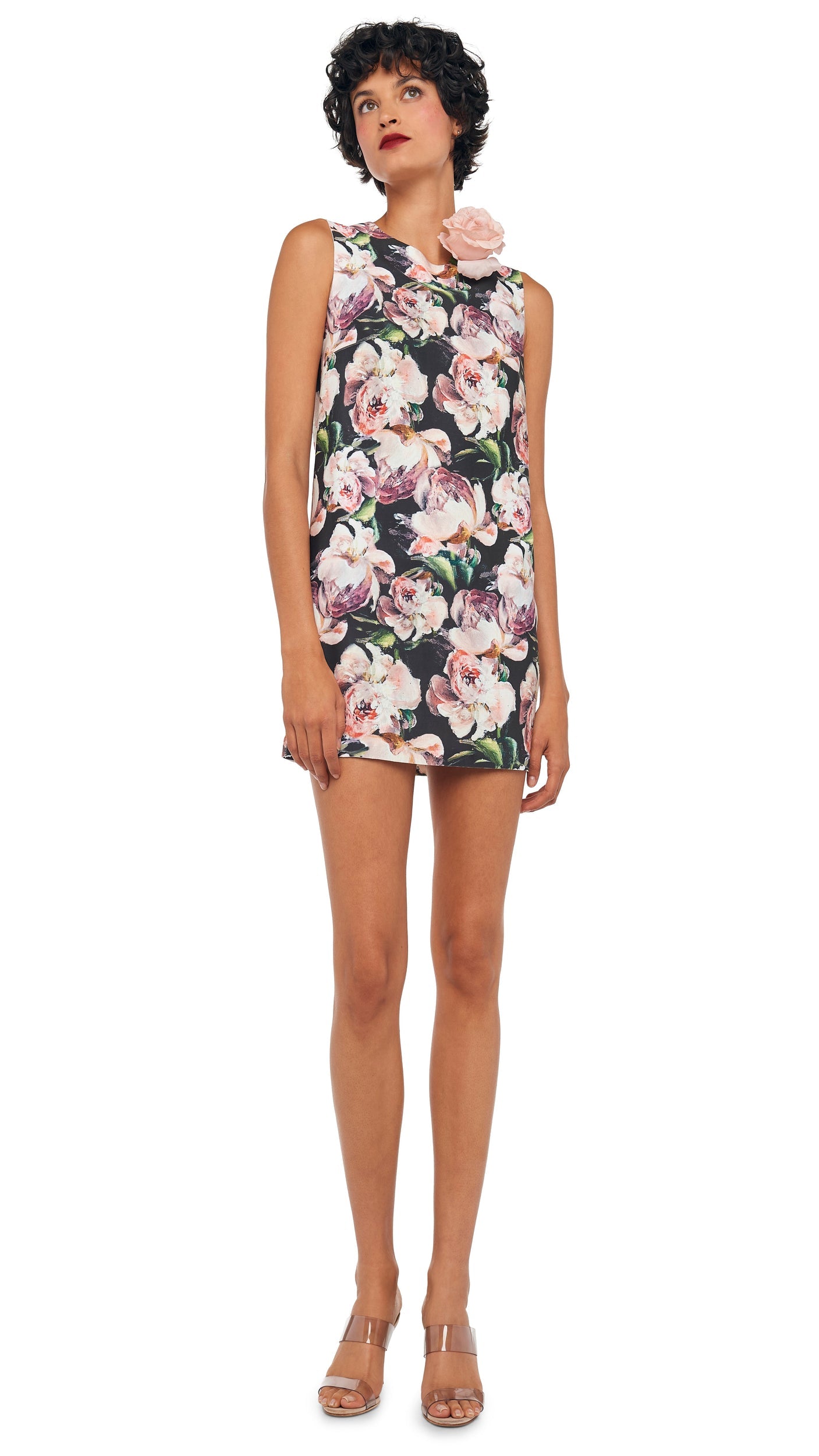 SLEEVELESS MINI DRESS Peony | Norma Kamali Women