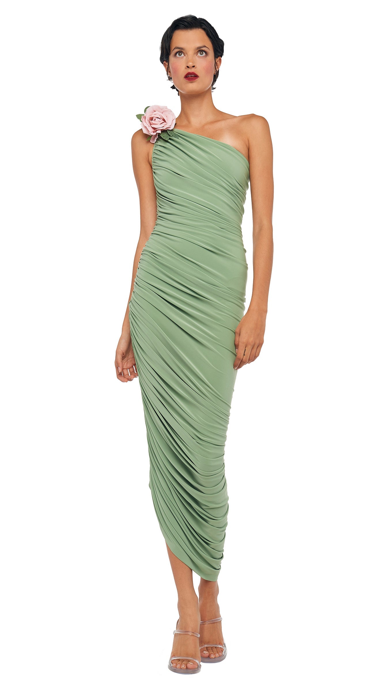 DIANA GOWN Vintage Green | Norma Kamali Women