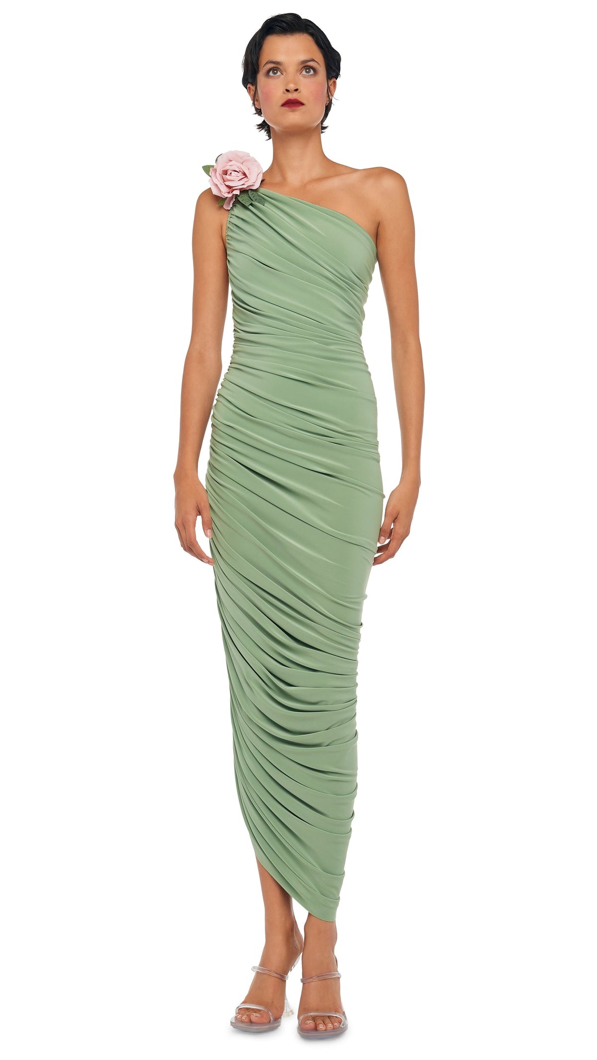DIANA GOWN Vintage Green | Norma Kamali Women
