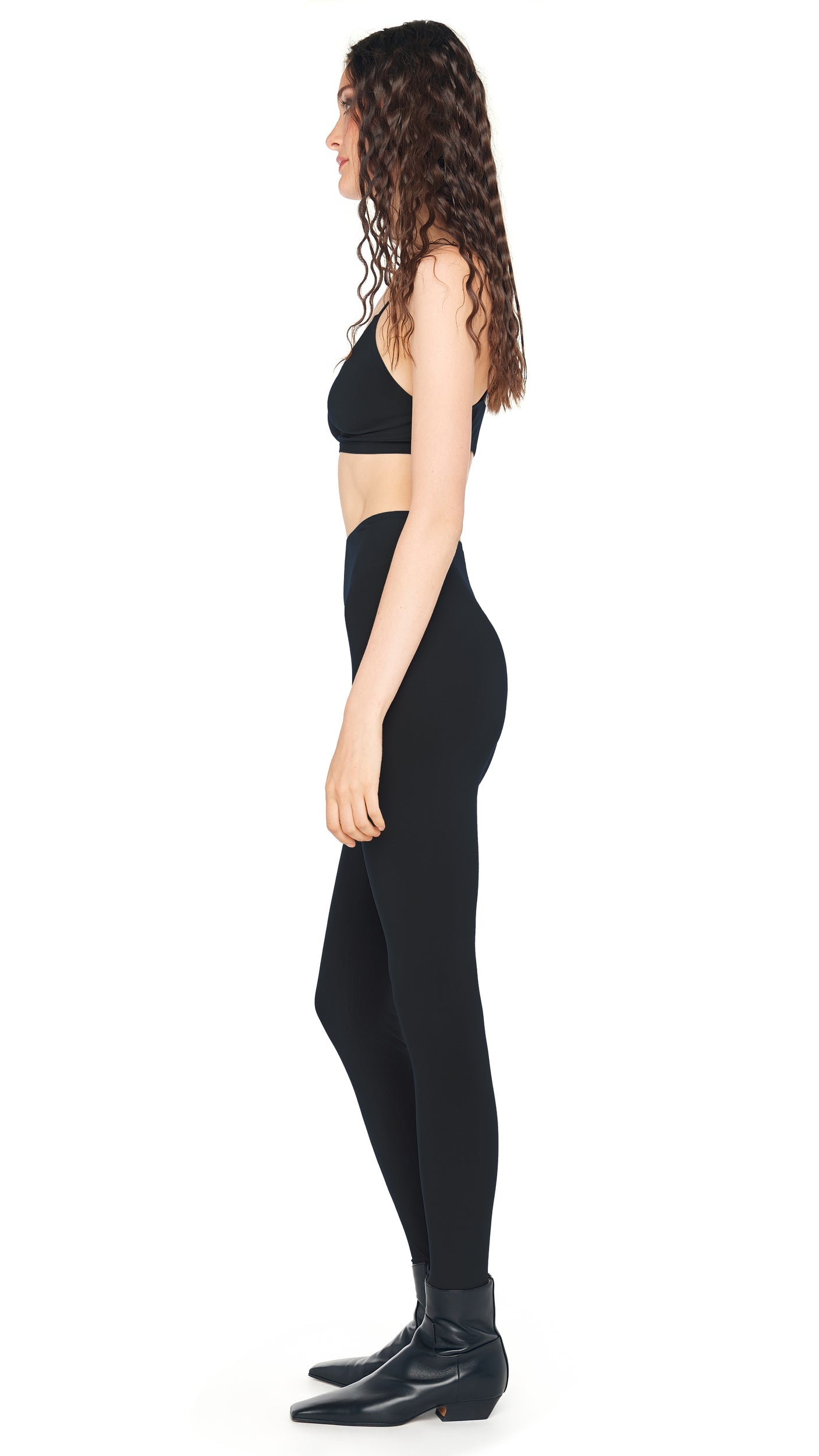 CROPPED SLIP BRA Black | Norma Kamali Women