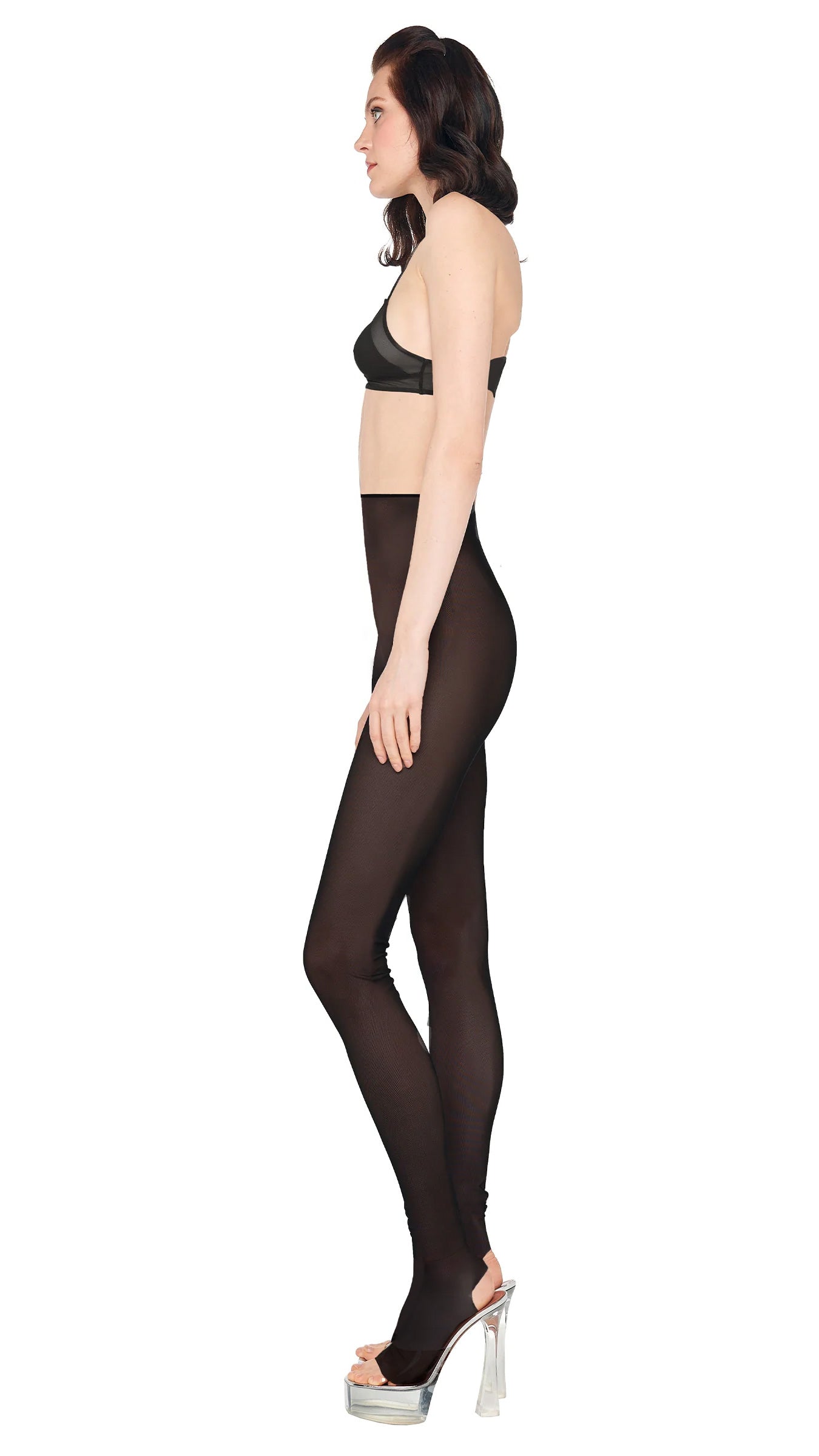 CROPPED SLIP BRA Black | Norma Kamali Women