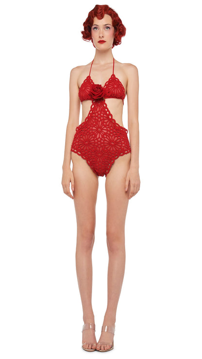 CUT OUT STRING MIO Tiger Red | Norma Kamali Women