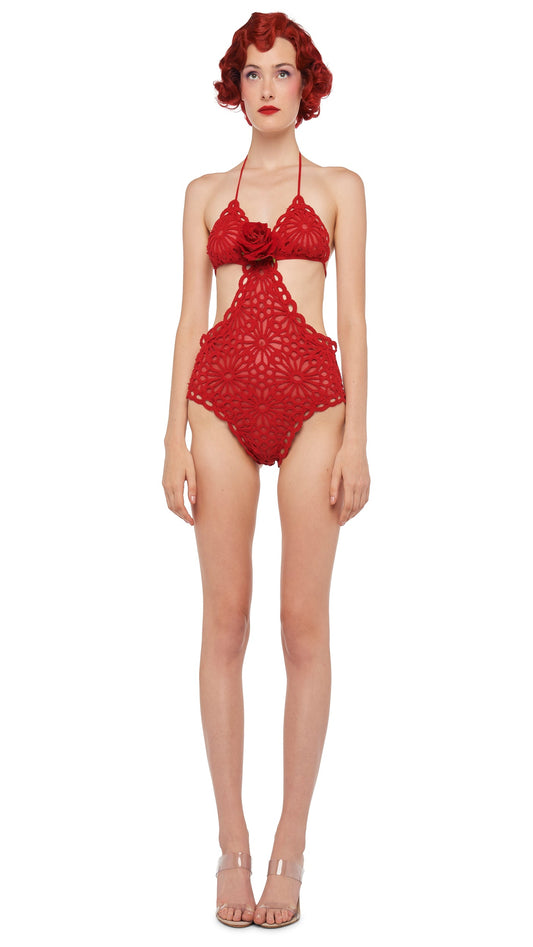 CUT OUT STRING MIO Tiger Red | Norma Kamali Women