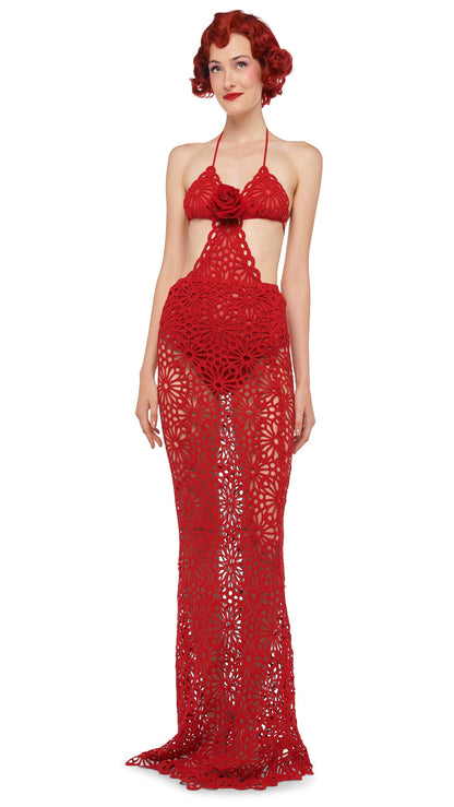 CUT OUT STRING MIO Tiger Red | Norma Kamali Women