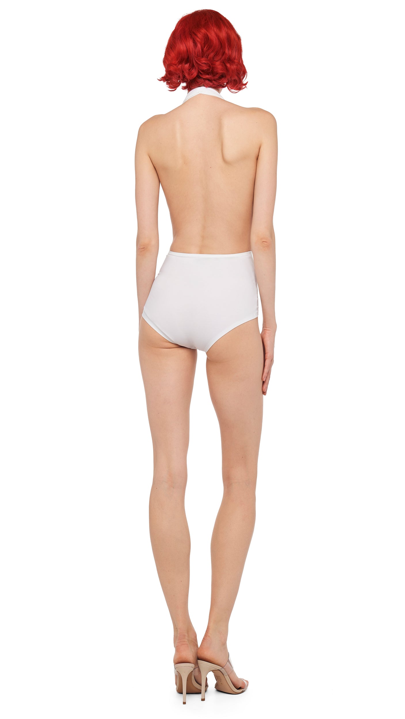 HALTER BODYSUIT Snow White | Norma Kamali Women