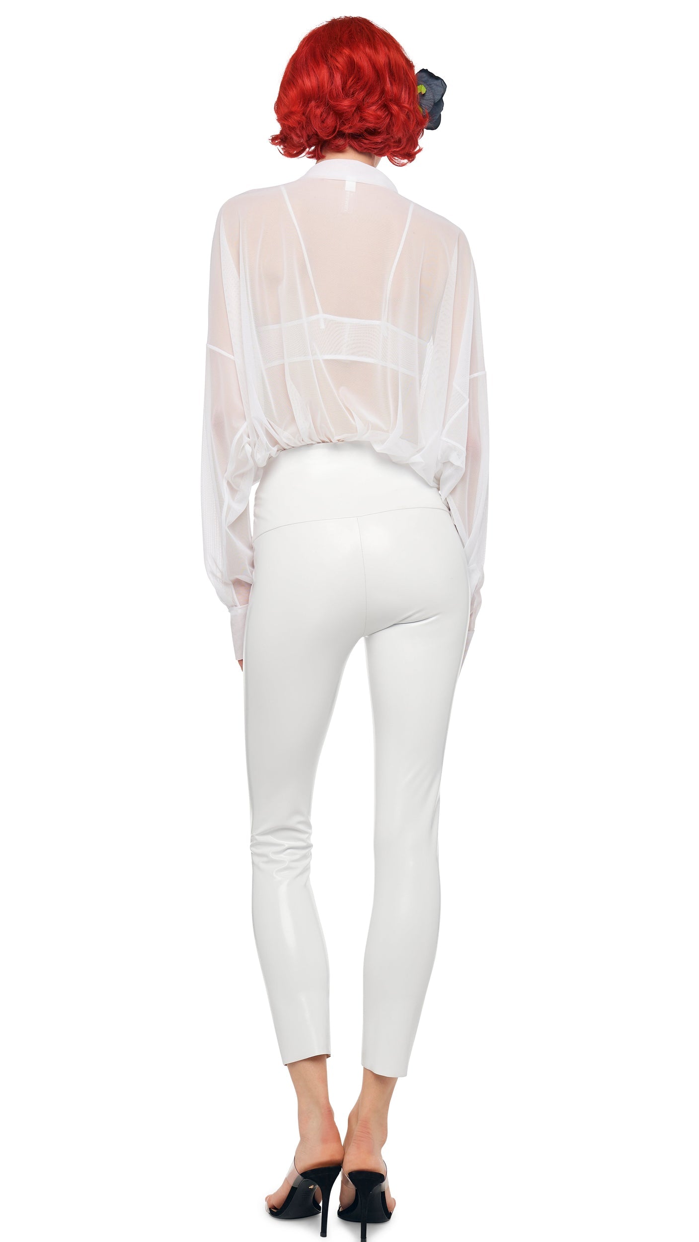 SUPER OS BF NK SHIRT BODYSUIT Snow White | Norma Kamali Women