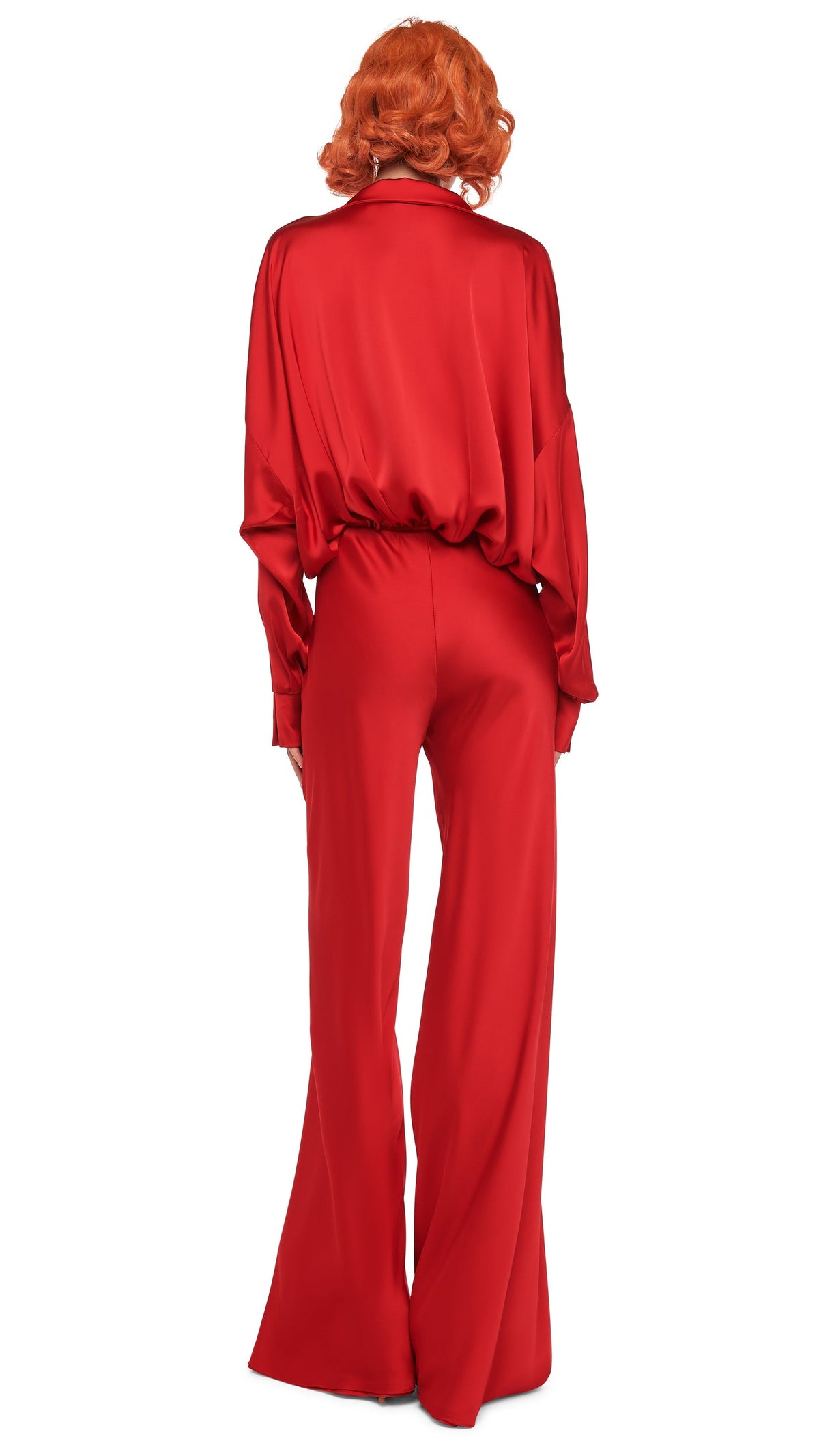 BIAS ELEPHANT PANT Tiger Red | Norma Kamali Women