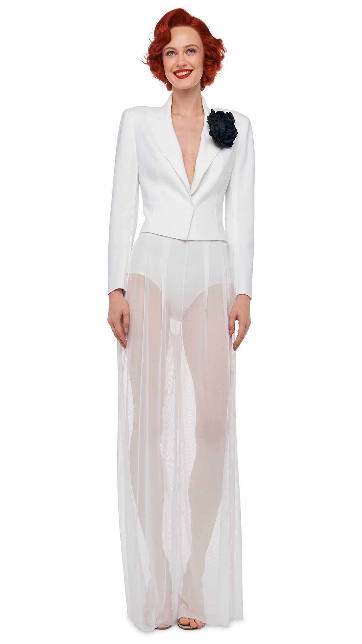 MENS PLEAT PANT Snow White | Norma Kamali Women