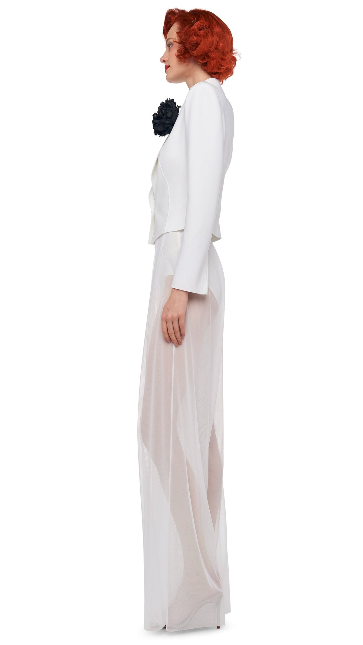 MENS PLEAT PANT Snow White | Norma Kamali Women