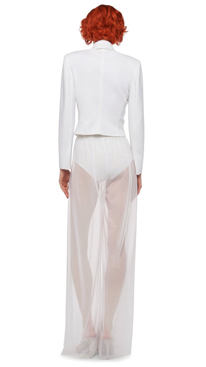 MENS PLEAT PANT Snow White | Norma Kamali Women