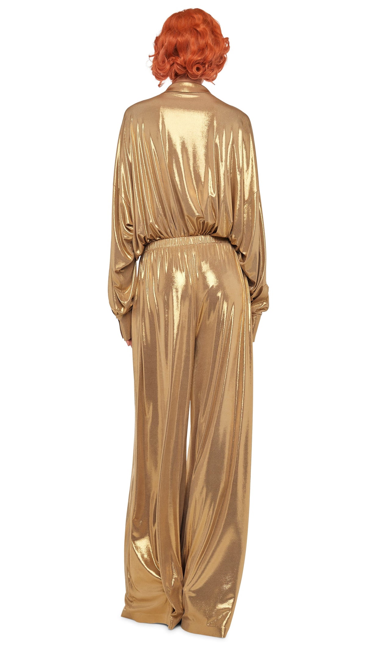 MENS PLEAT PANT Gold | Norma Kamali Women
