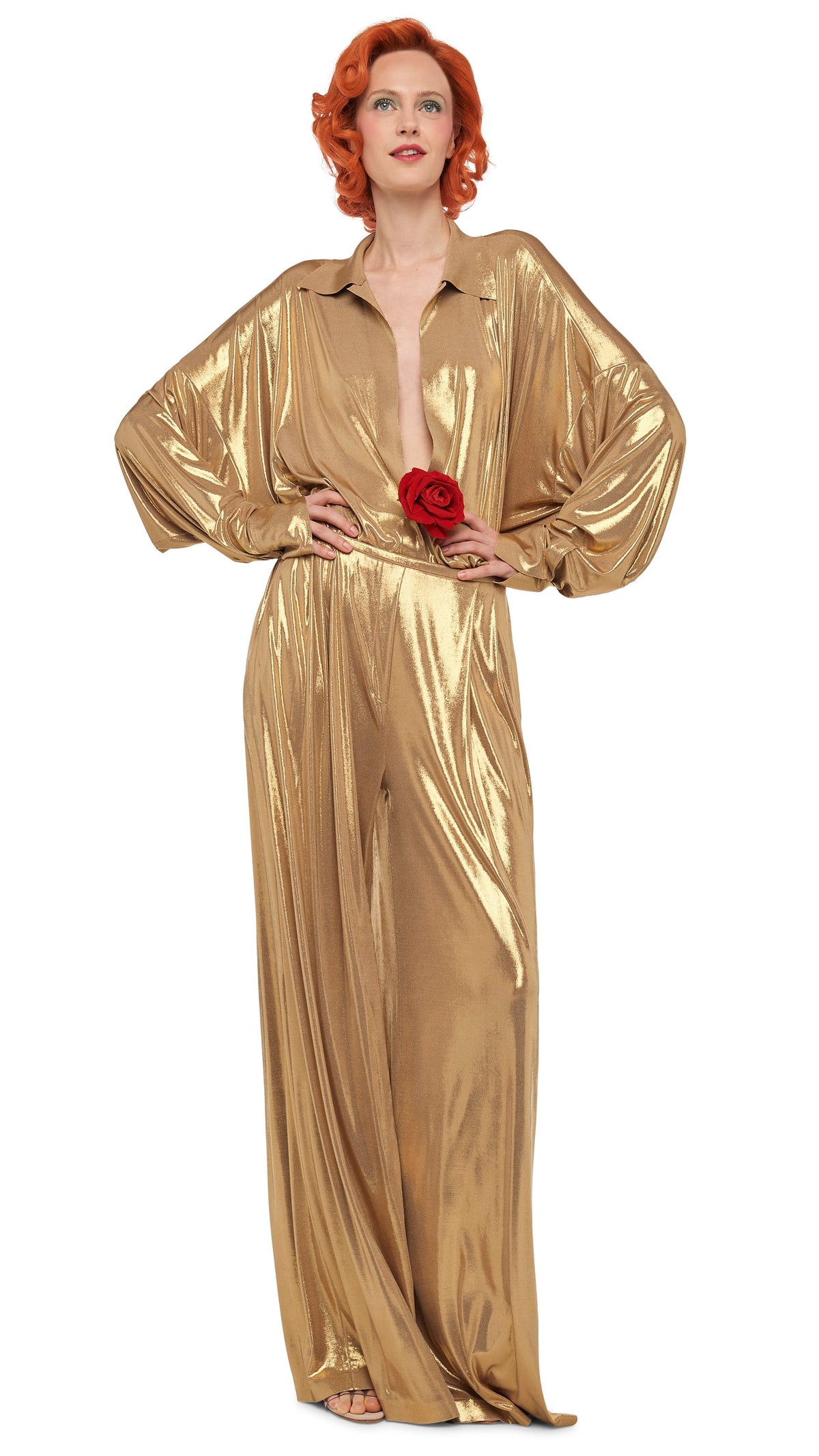 MENS PLEAT PANT Gold | Norma Kamali Women