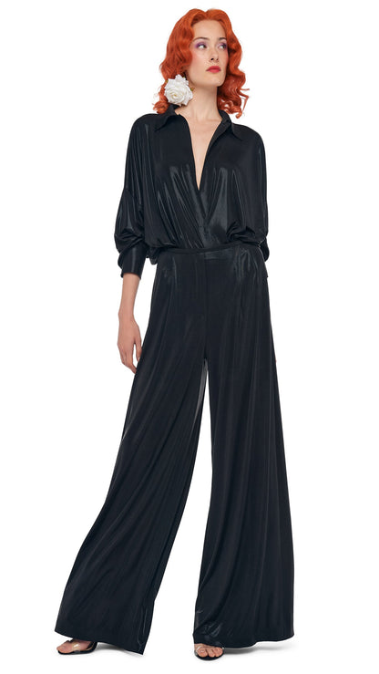 MENS PLEAT PANT Black | Norma Kamali Women