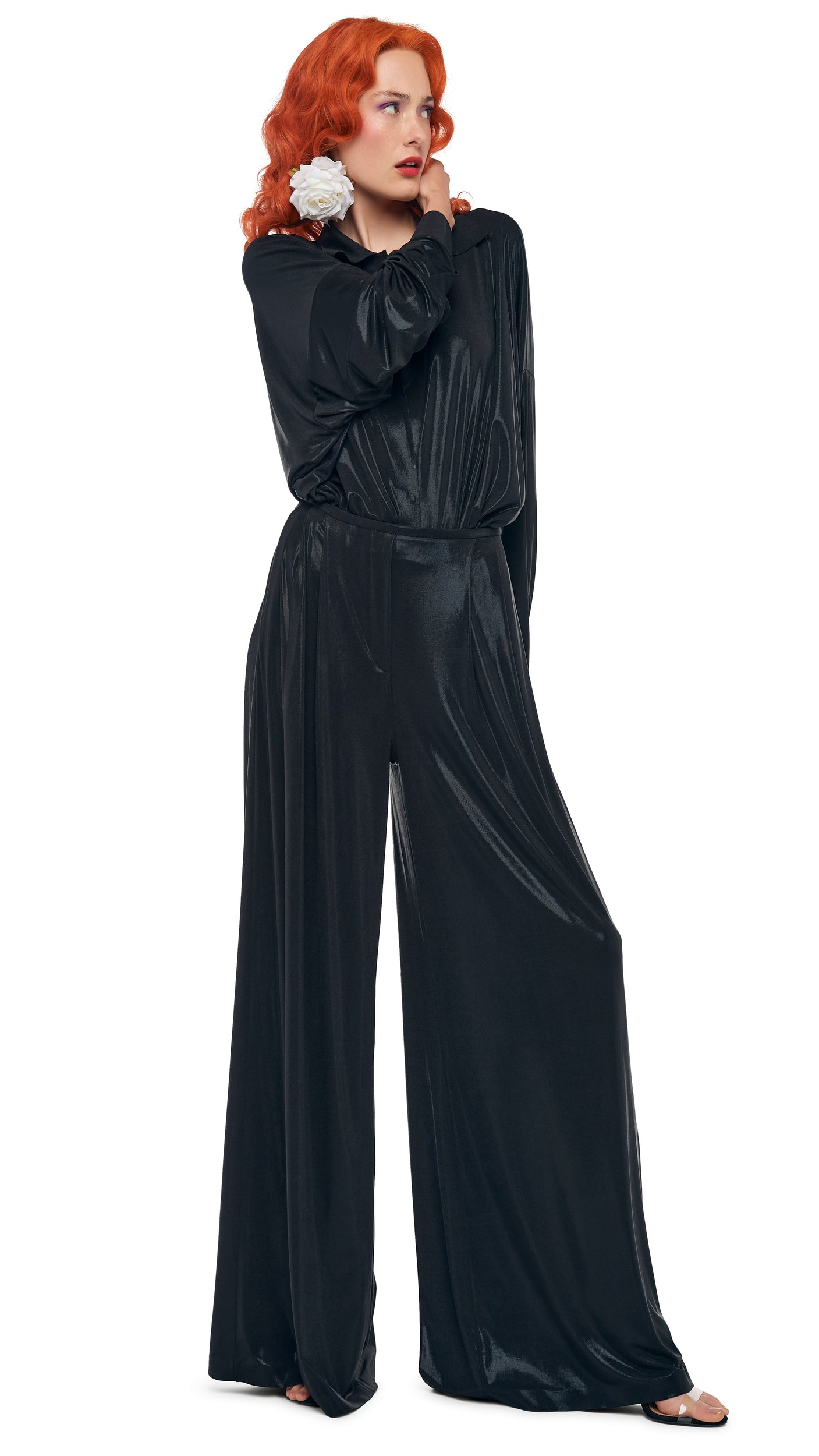 MENS PLEAT PANT Black | Norma Kamali Women