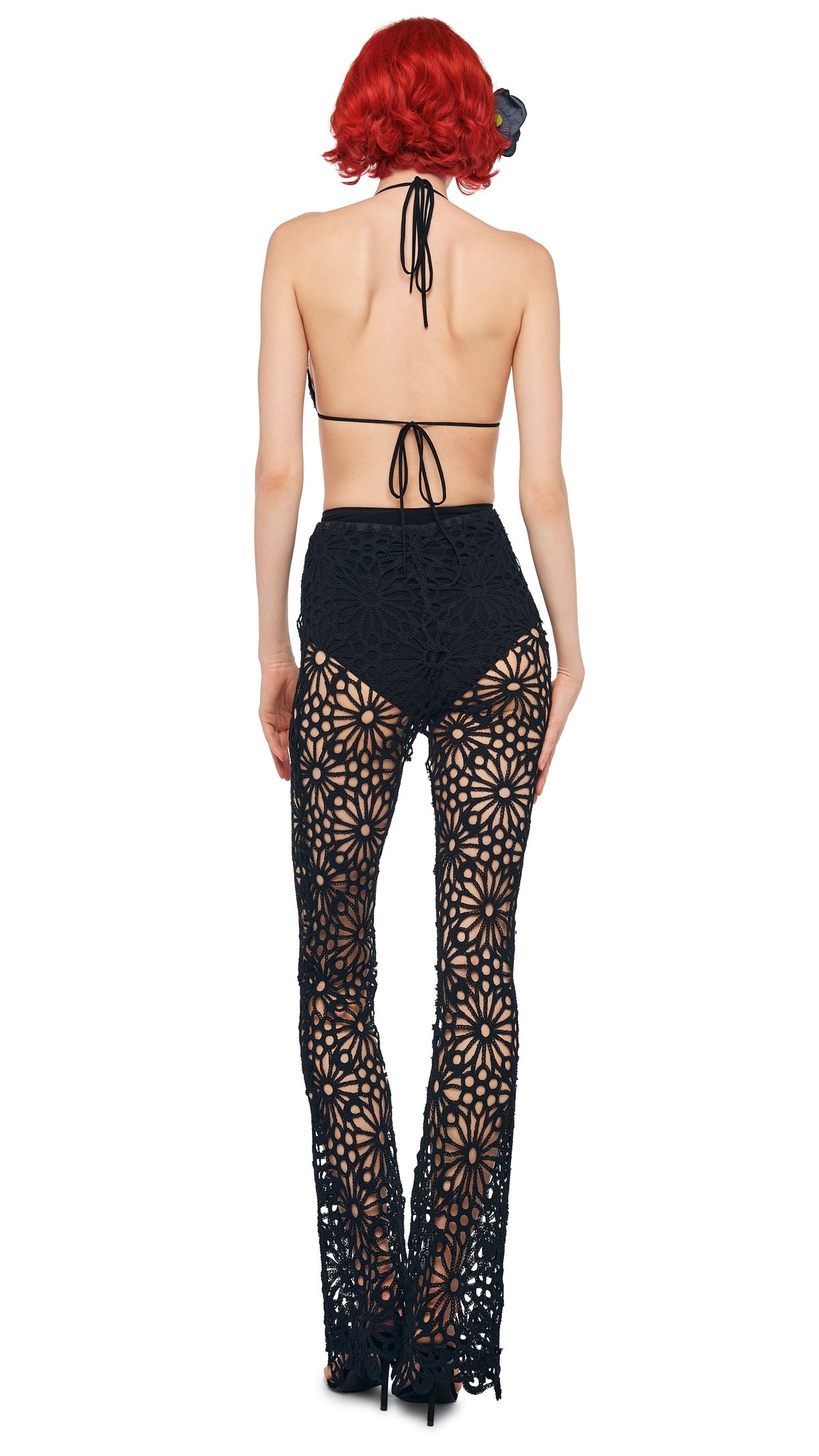 BOOT PANT W/O WAISTBAND Black | Norma Kamali Women