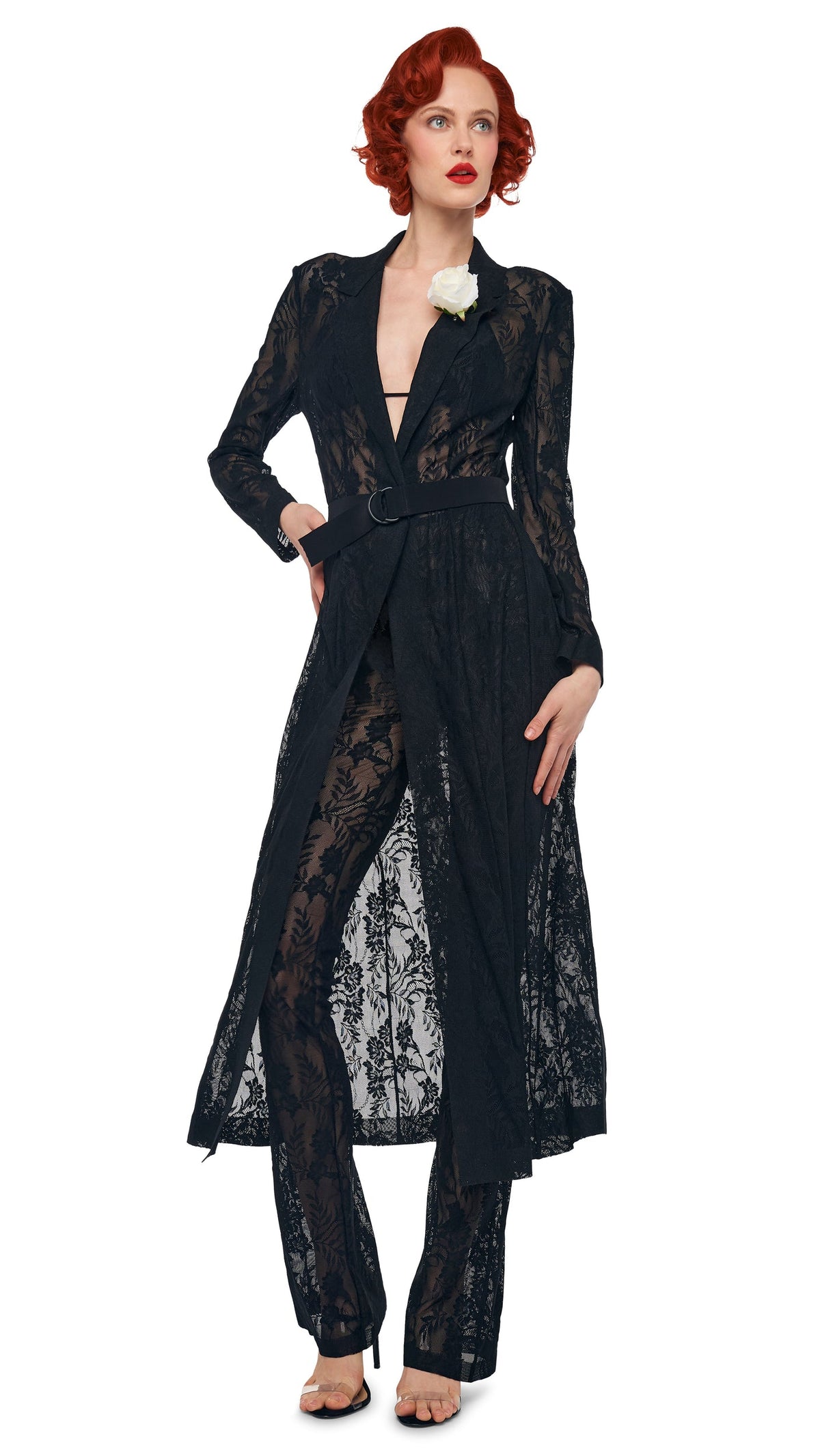 CLASSIC SINGLE BREASTED COAT Black | Norma Kamali Women