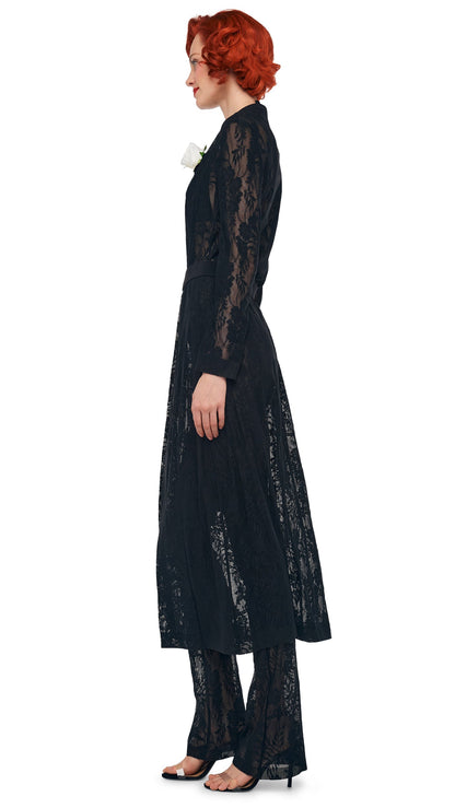 CLASSIC SINGLE BREASTED COAT Black | Norma Kamali Women