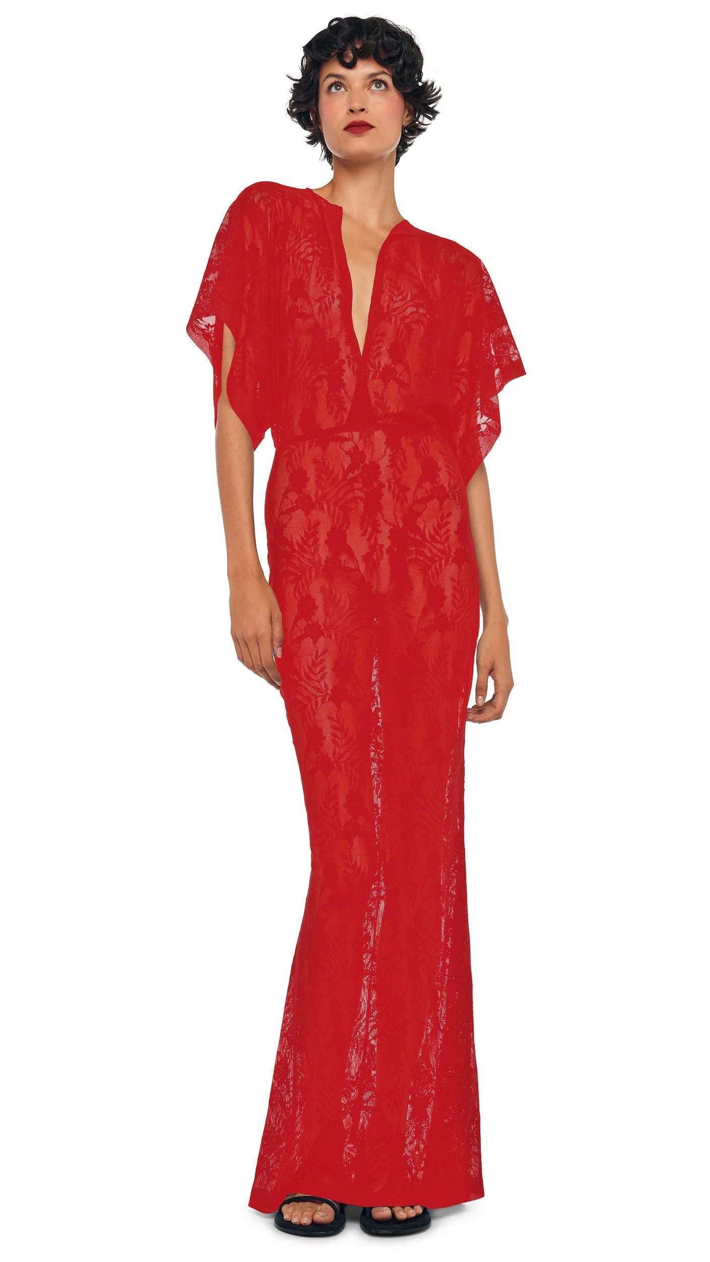OBIE GOWN Tiger Red | Norma Kamali Women
