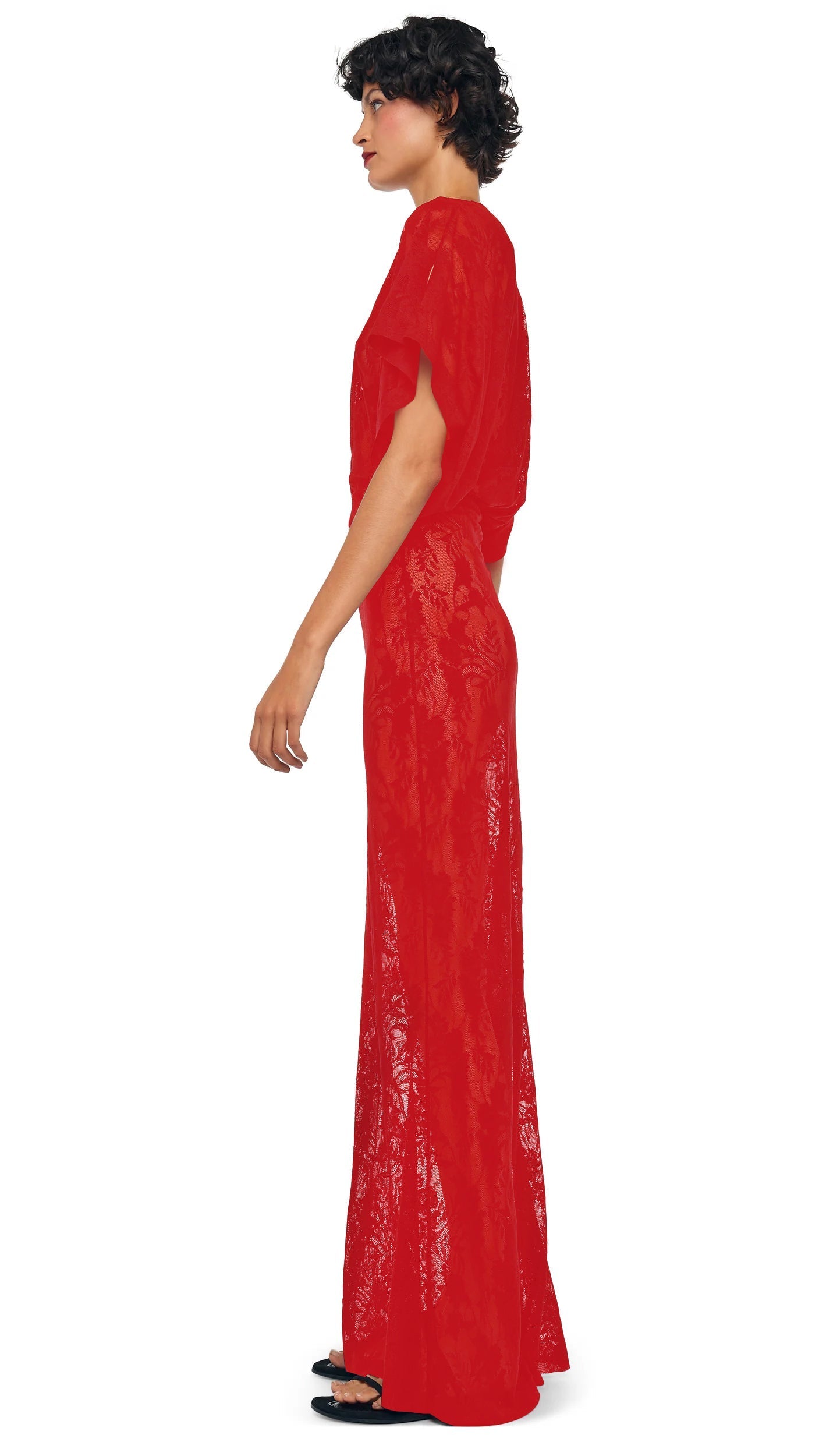 OBIE GOWN Tiger Red | Norma Kamali Women