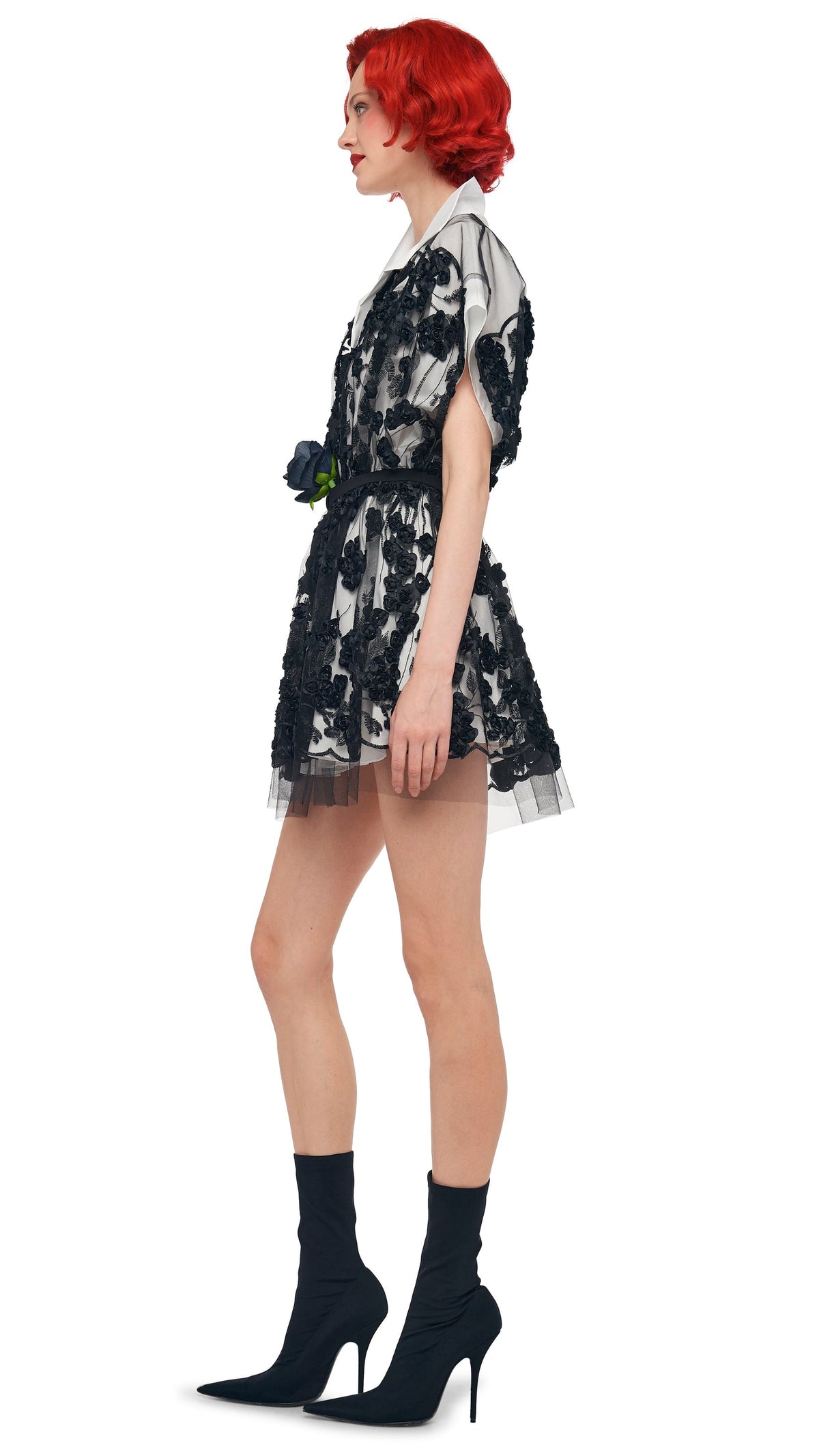 SUPER OS SLEEVELESS BF MINI DRESS Black | Norma Kamali Women