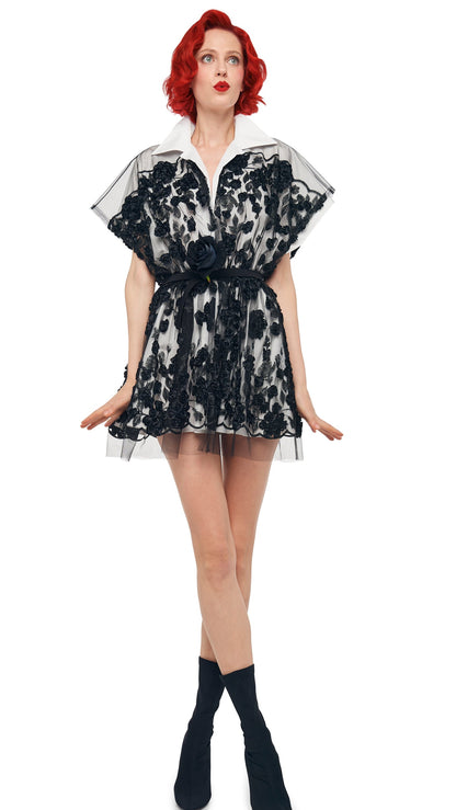 SUPER OS SLEEVELESS BF MINI DRESS Black | Norma Kamali Women