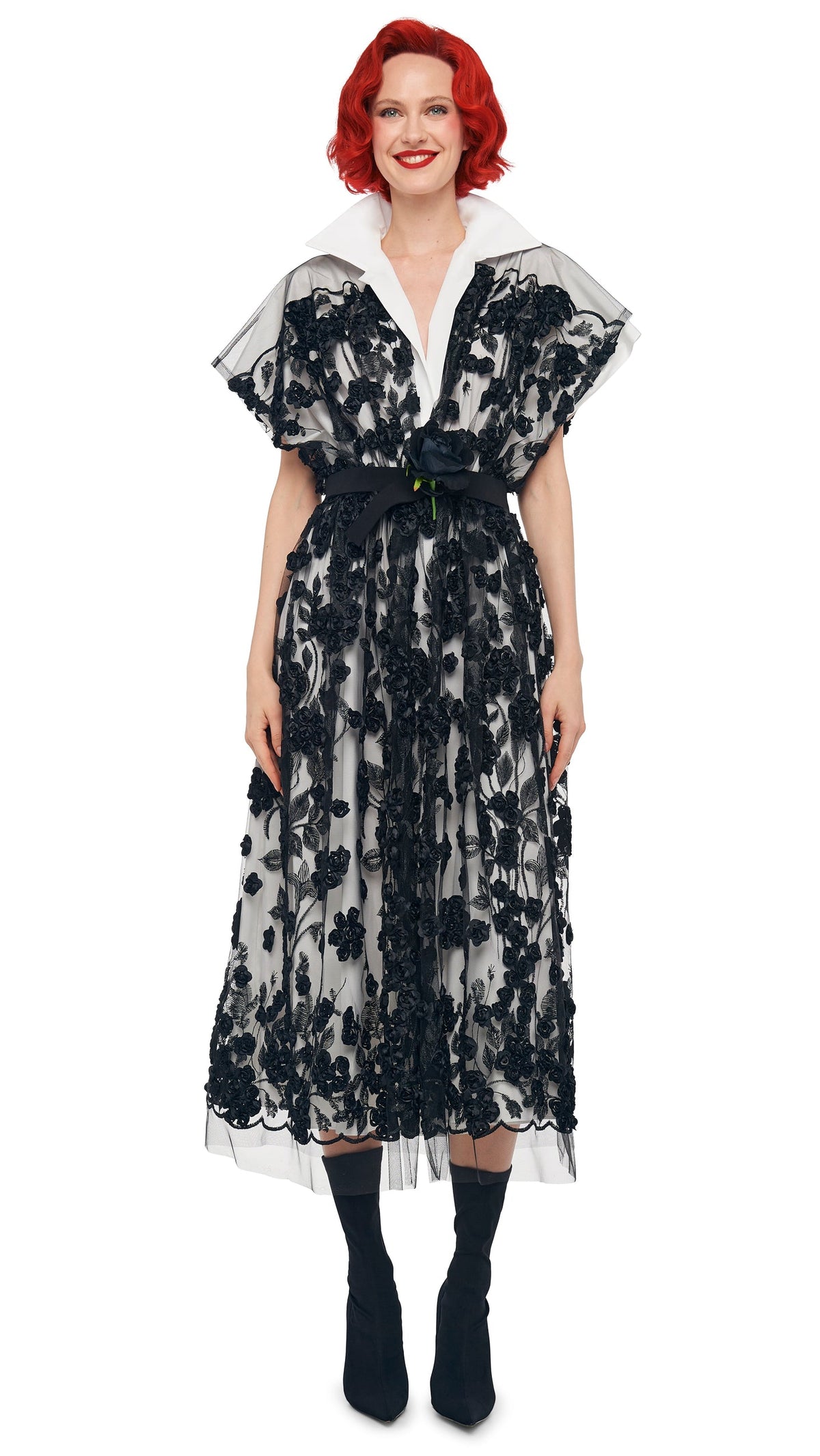 SUPER OS SLEEVELESS BF MIDCALF DRESS Black | Norma Kamali Women