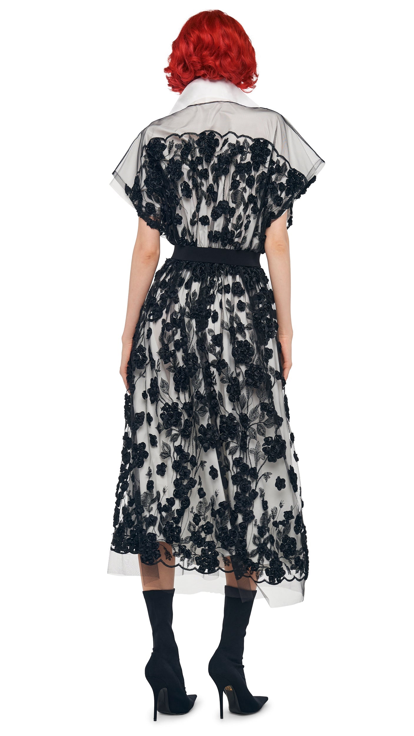 SUPER OS SLEEVELESS BF MIDCALF DRESS Black | Norma Kamali Women