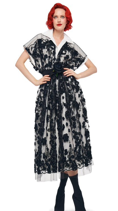 SUPER OS SLEEVELESS BF MIDCALF DRESS Black | Norma Kamali Women