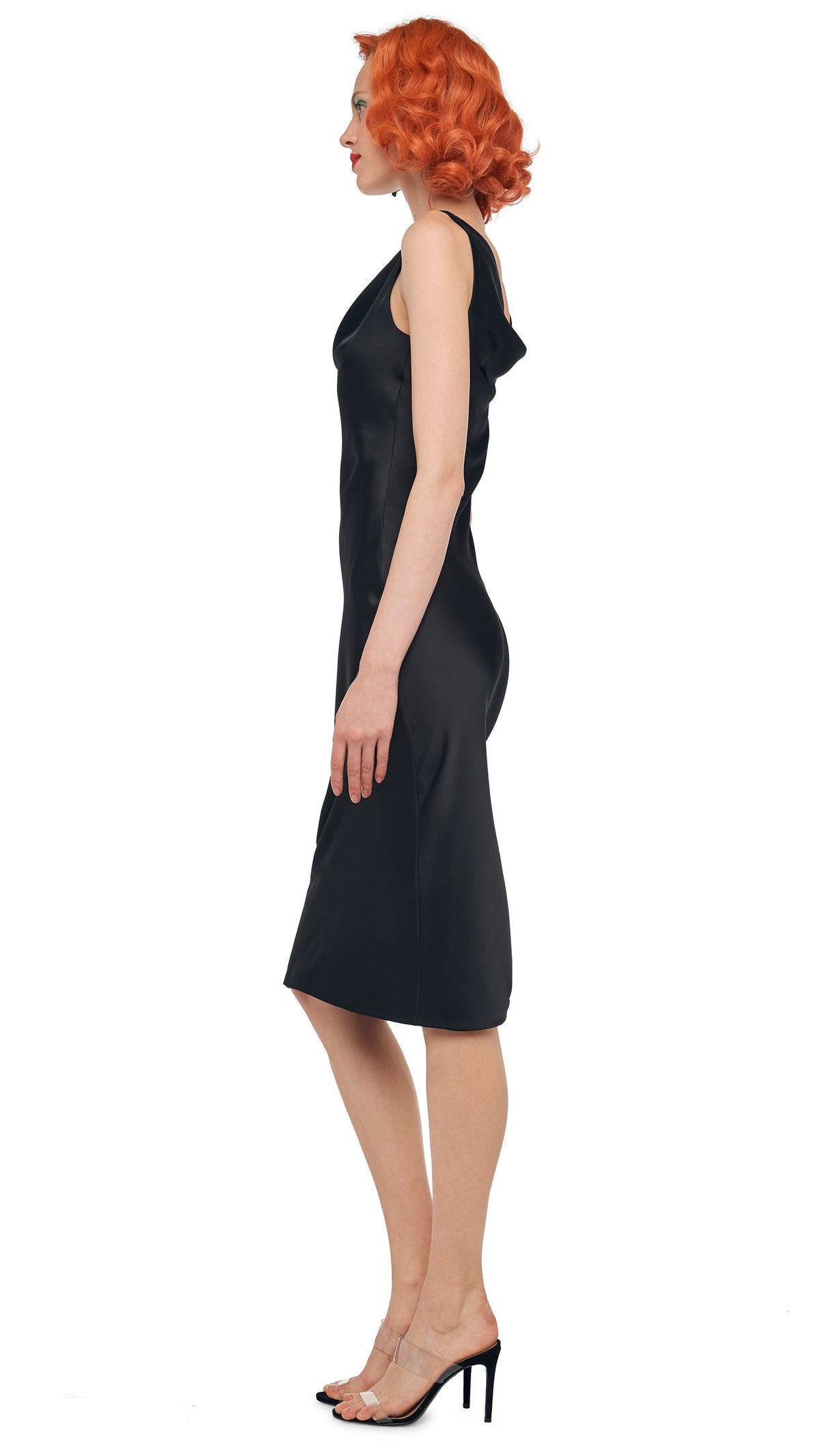 MARIA DRESS BELOW KNEE Black | Norma Kamali Women