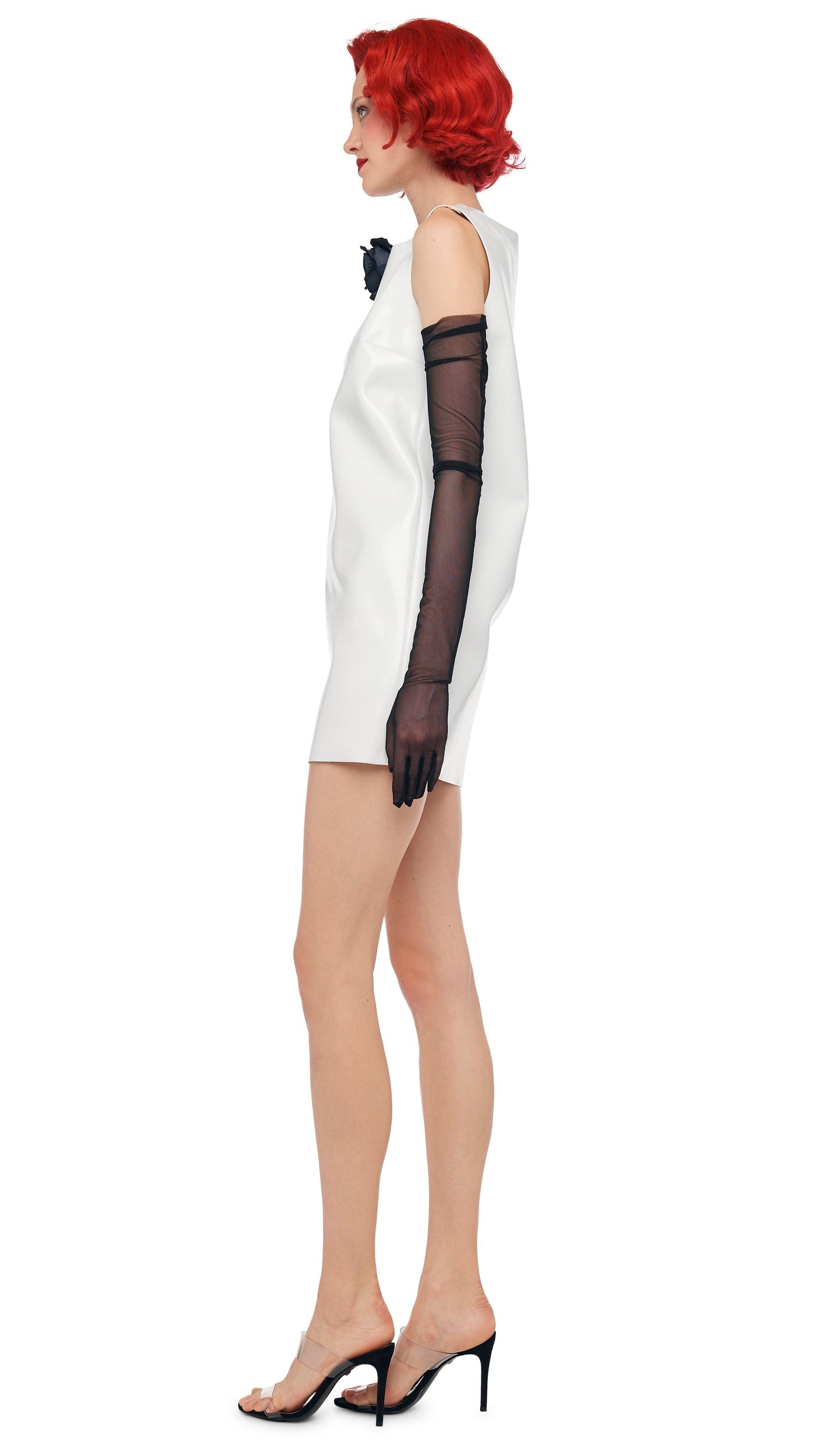 SLEEVELESS MINI DRESS Snow White | Norma Kamali Women