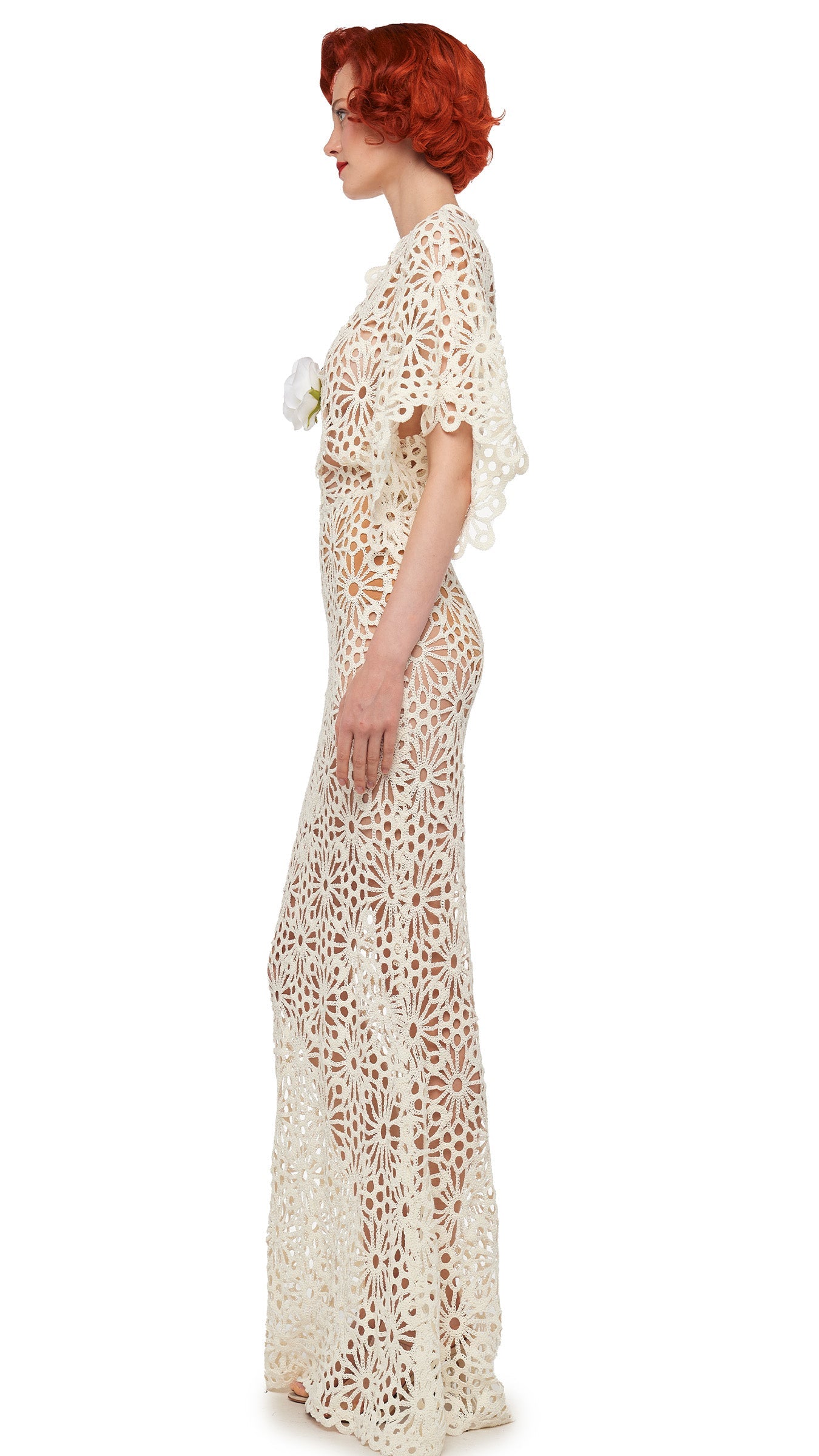 OBIE GOWN Cream | Norma Kamali Women