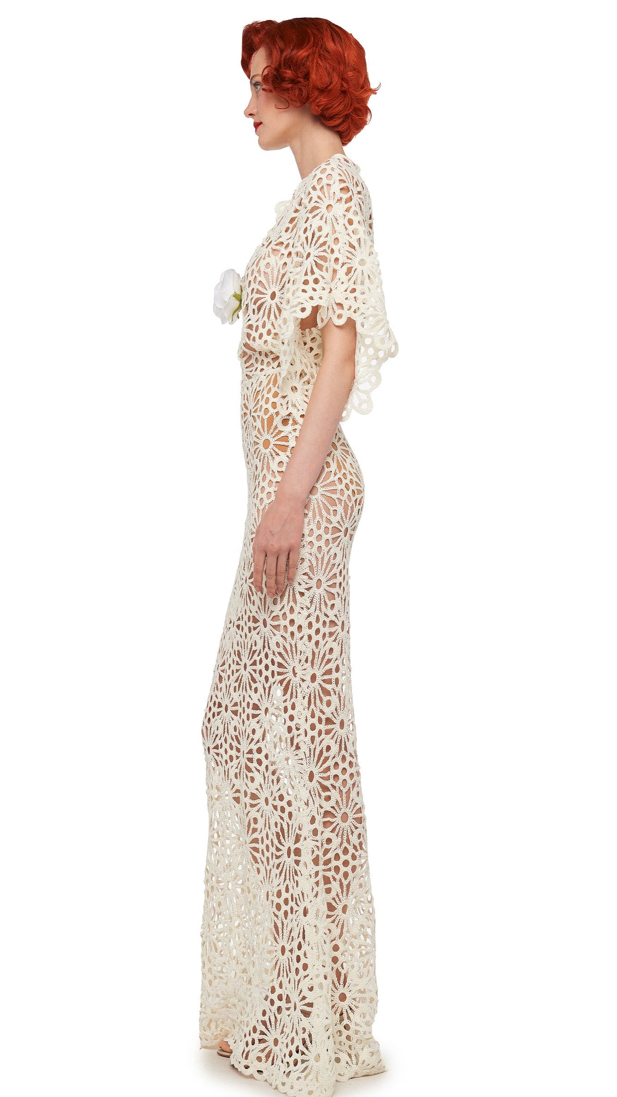 OBIE GOWN Cream | Norma Kamali Women
