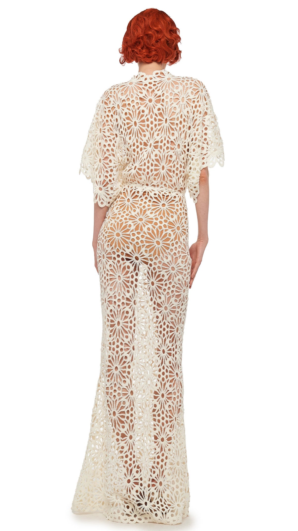 OBIE GOWN Cream | Norma Kamali Women