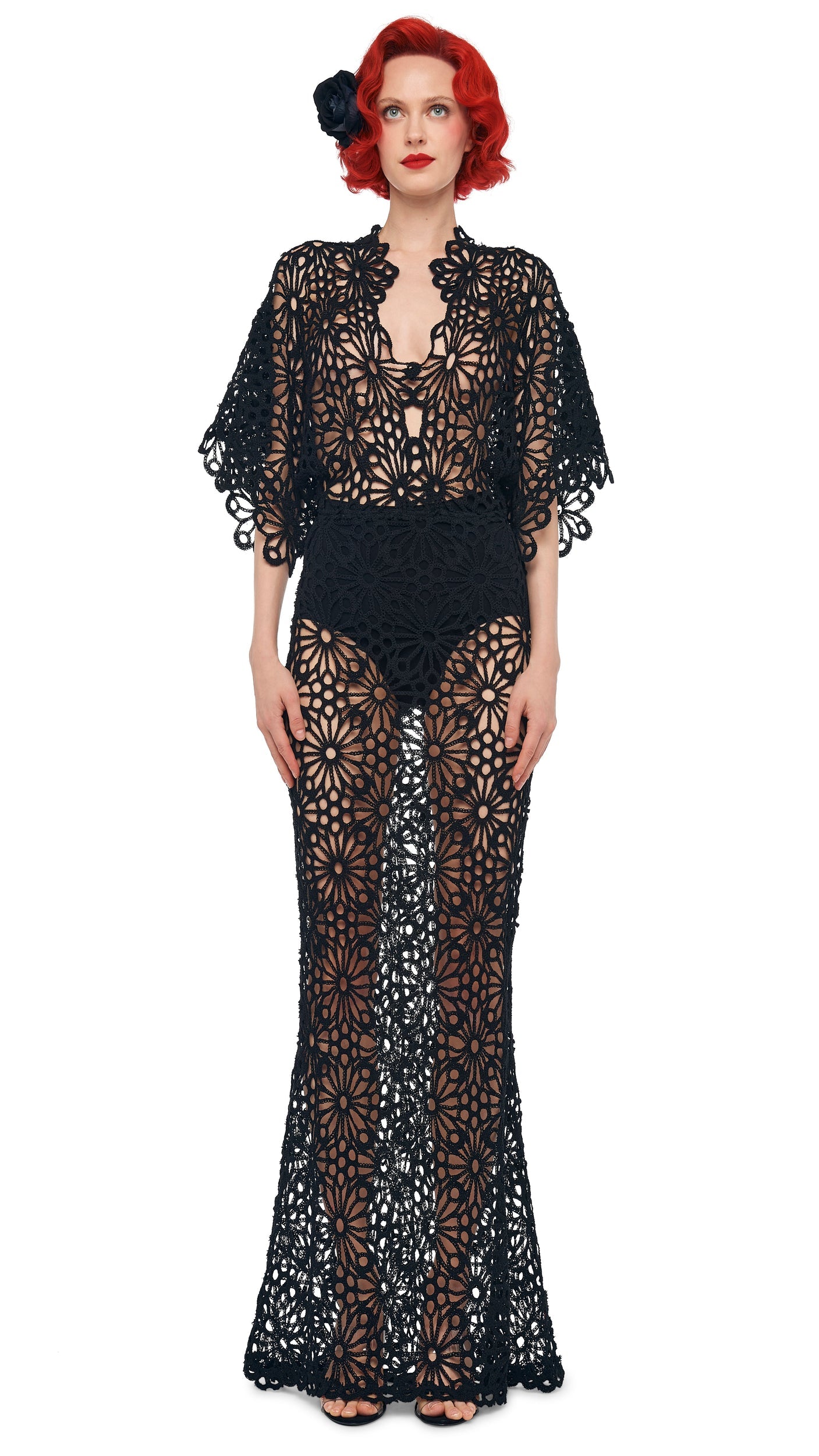 OBIE GOWN Black | Norma Kamali Women