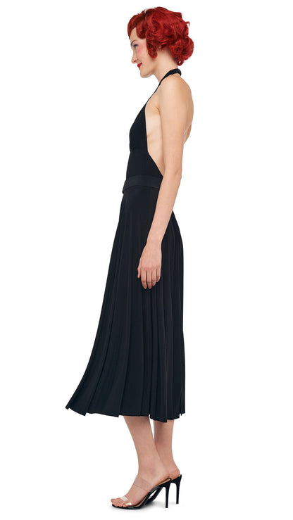CROSS HALTER MIO Black | Norma Kamali Women