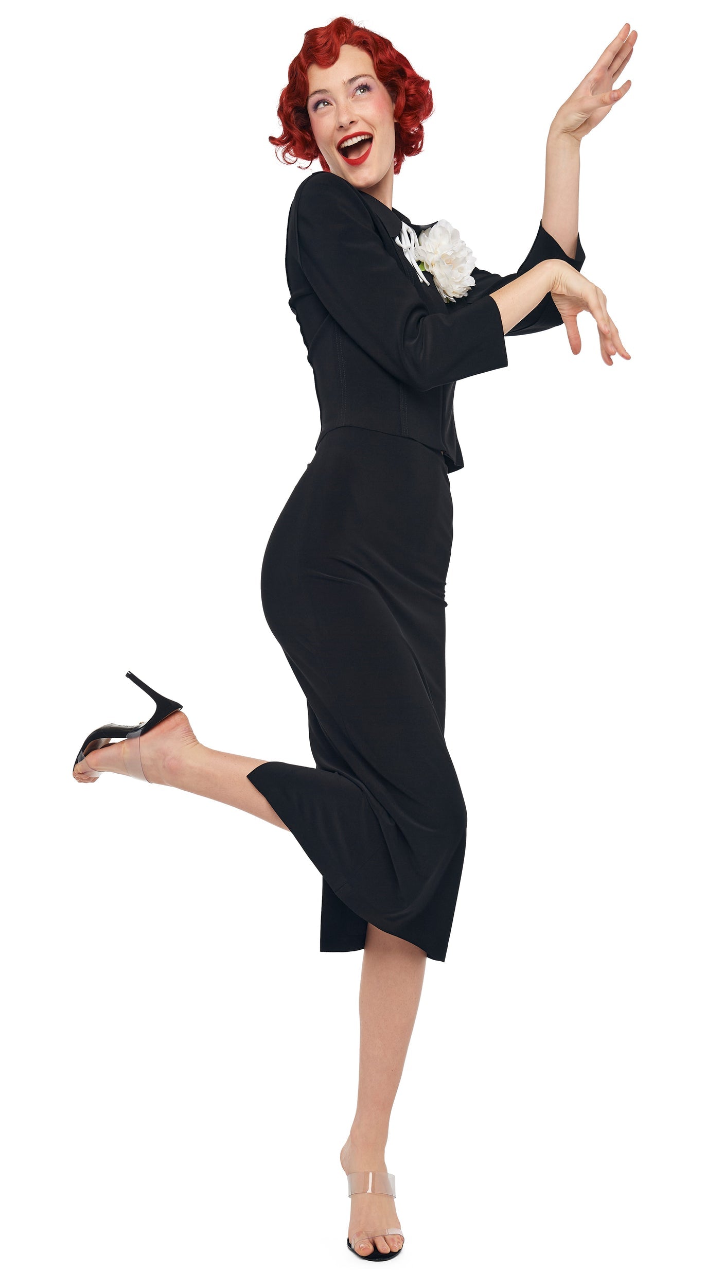 STRAIGHT SKIRT TO MIDCALF Black | Norma Kamali Women