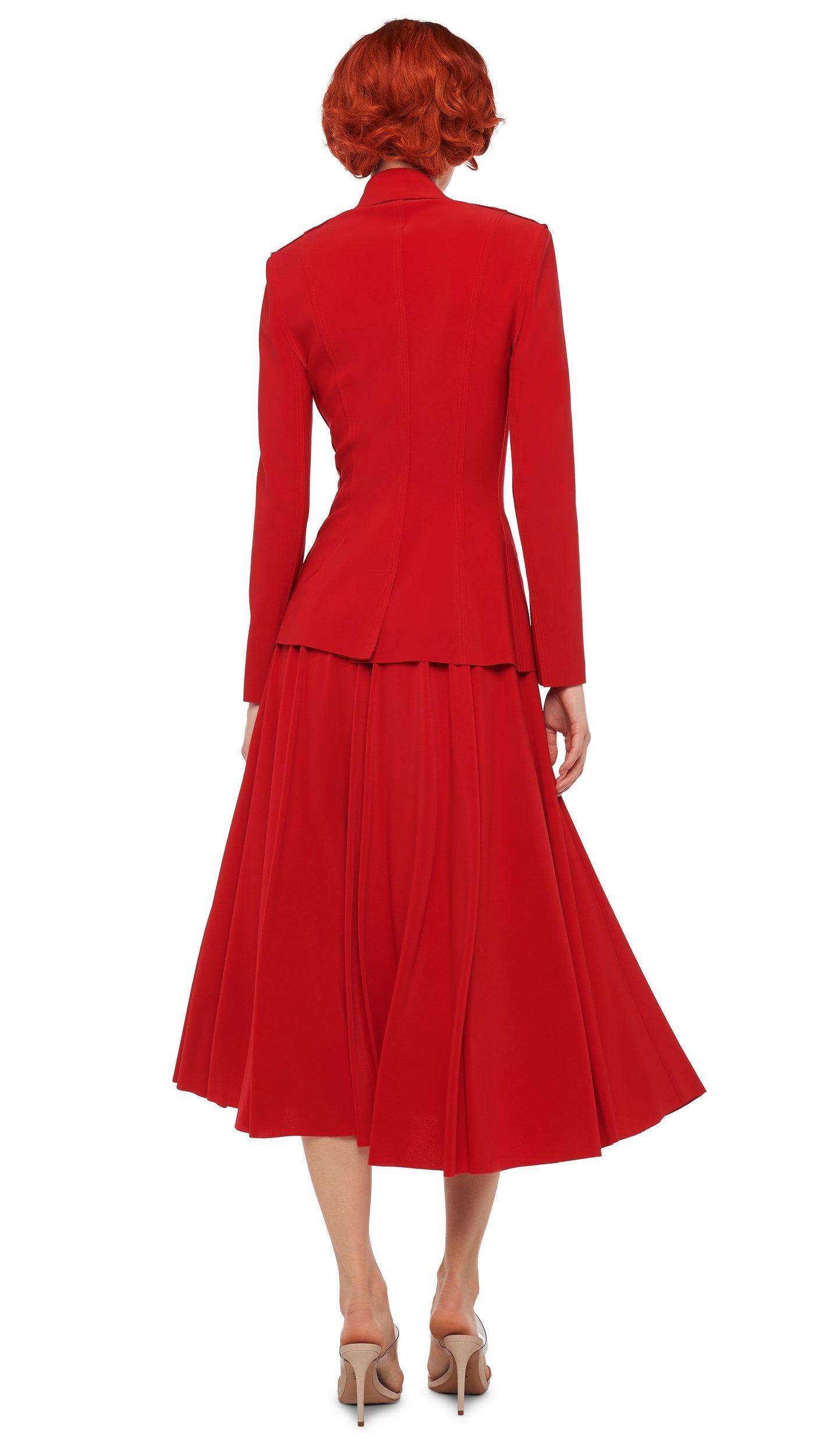 FLARED SKIRT TO MIDCALF Tiger Red | Norma Kamali Women
