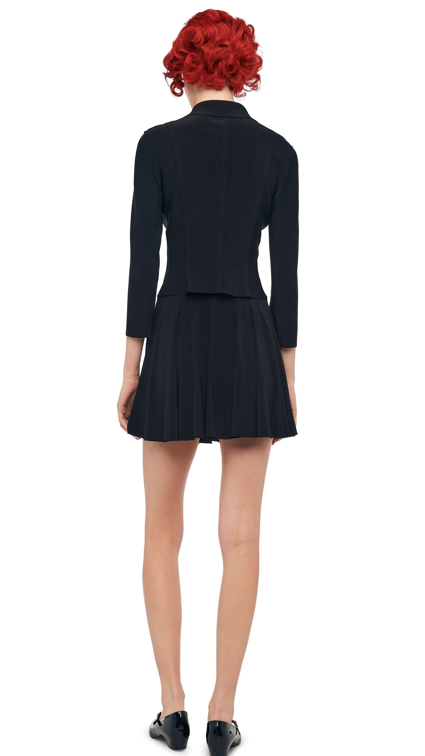 FLARED MINI SKIRT Black | Norma Kamali Women