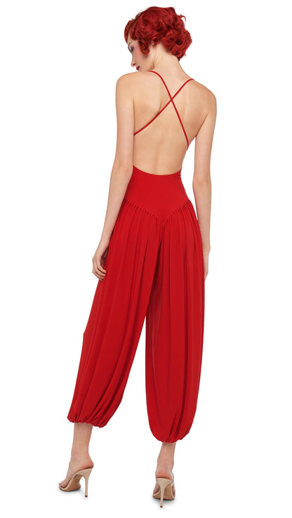 KENNY JUMPSUIT Tiger Red | Norma Kamali Women